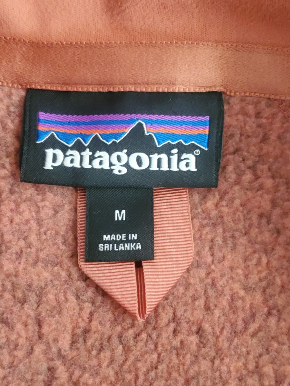 Patagonia Womens Pink Orange Salmon Better Sweater Jacket Fleece Medium 25543 - Picture 5 of 9